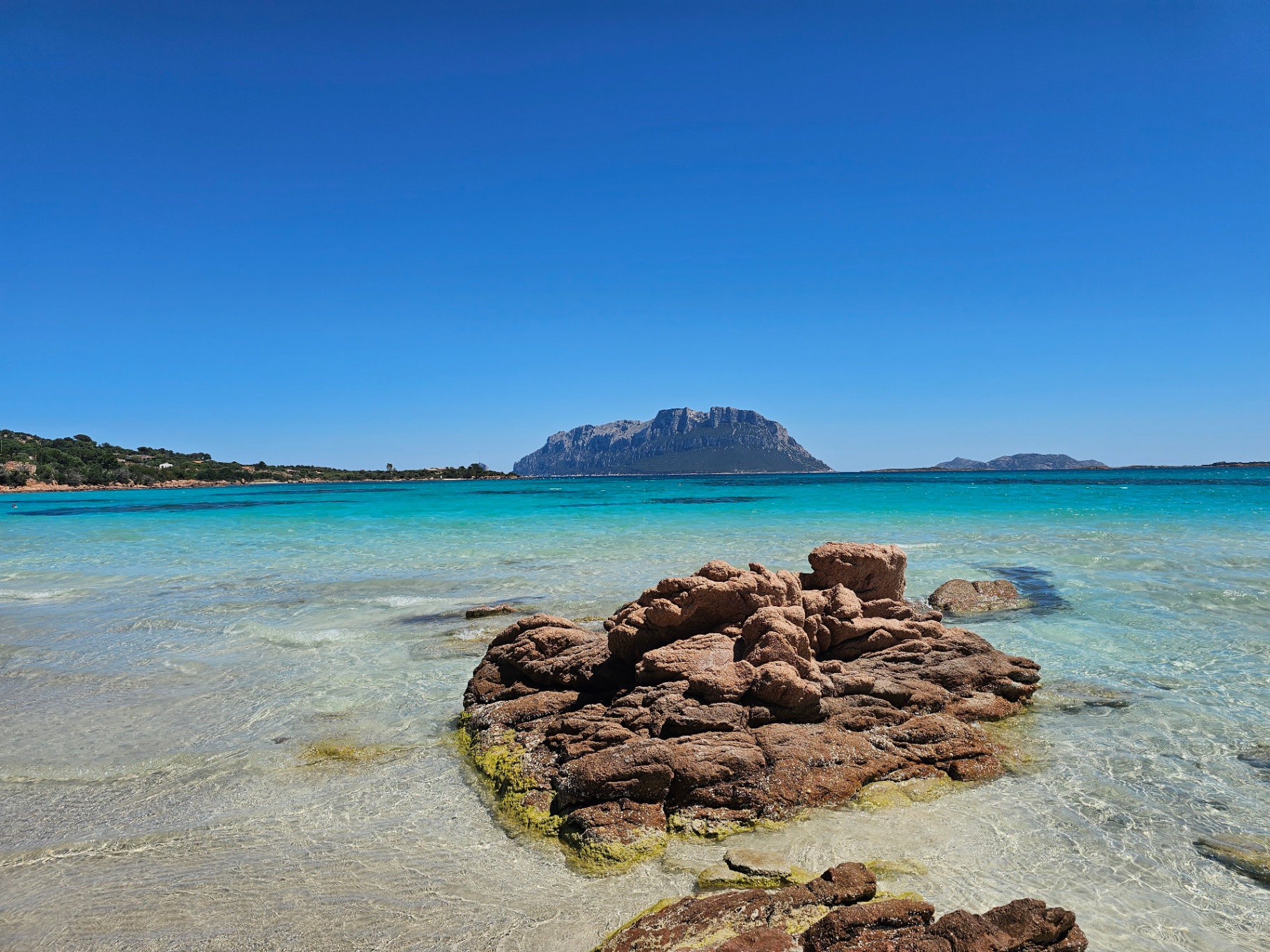 Turquoise cove near the villa